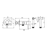 Гигиенический душ Maretti Eleganza EN30RV64 фото 3