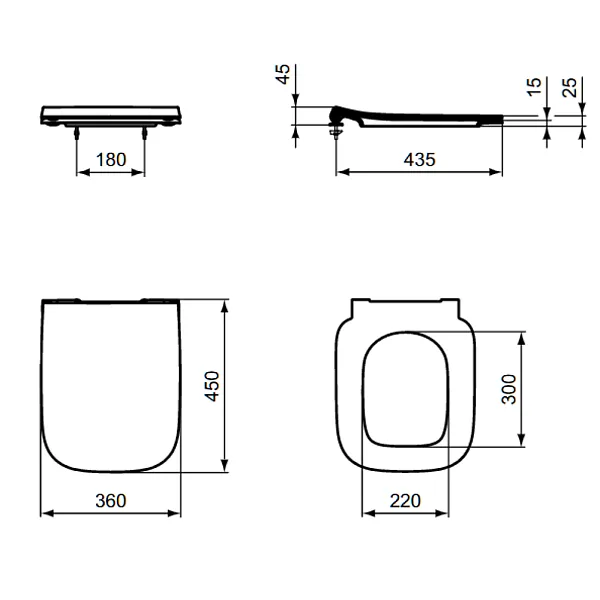 Крышка-сиденье Ideal Standard I.Life B T500301 с микролифтом фото 6