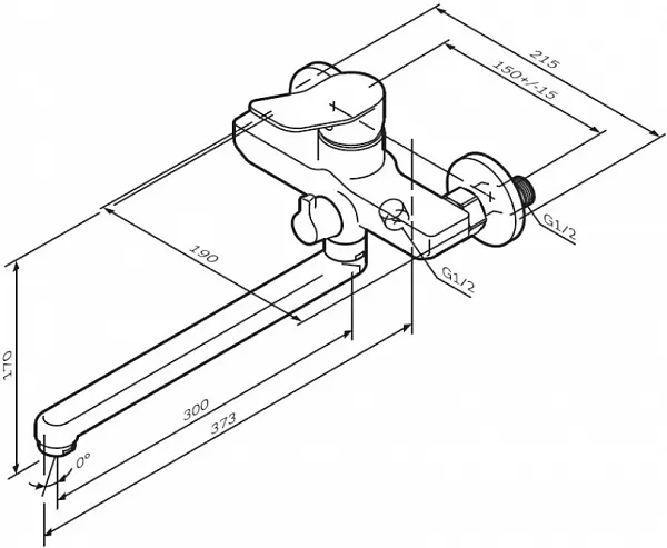 Смеситель Am.Pm X-Joy F85A90000 для ванны c душем фото 7