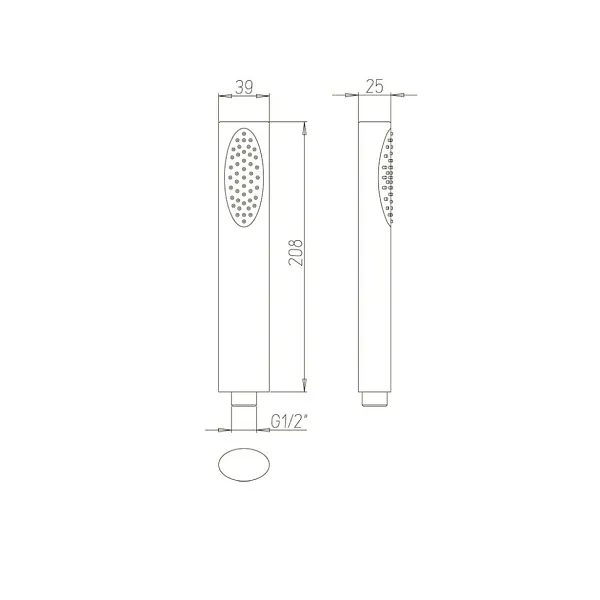 Душевая лейка PAINI Ovo 86CR155 фото 3