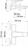 Смеситель WasserKRAFT Lopau 3201 для ванны с душем фото 6