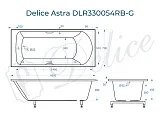 Ванна из искусственного камня Delice Astra DLR330054RB-G фото 2