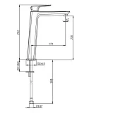 Смеситель для раковины PAINI Nove 09YO205LL фото 6