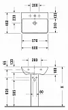 Раковина Duravit ME by Starck 2335600000 фото 3