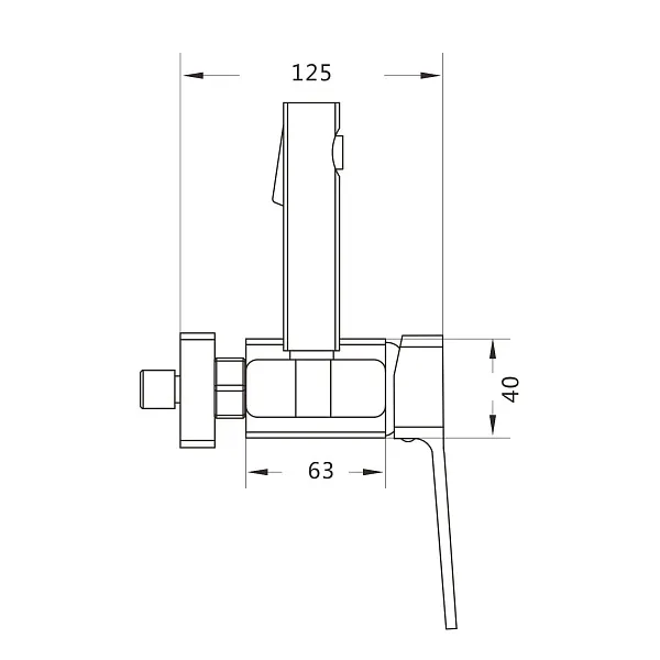Гигиенический душ Shevanik S99 S9905G-1 фото 3