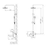 Душевая стойка ESKO Orlando ST250OL фото 3