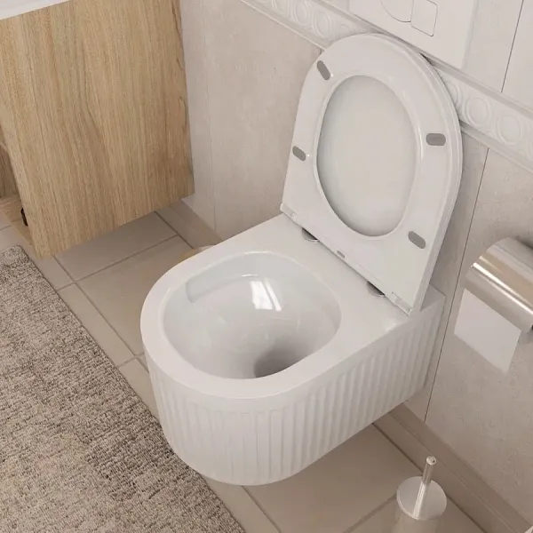 Унитаз подвесной Teymi Paula Vortex W00087 подвесной безободковый с микролифтом фото 5