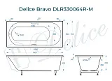 Ванна из искусственного камня Delice Bravo DLR330064R-M фото 1