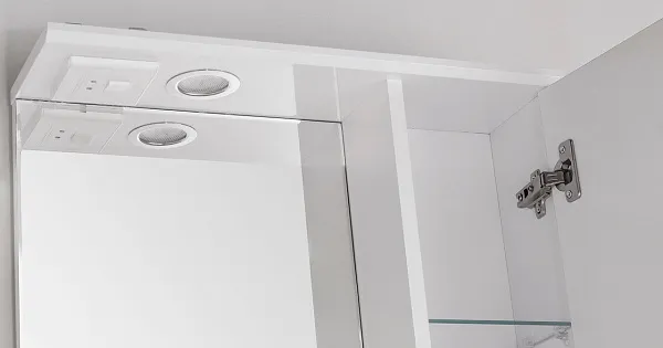 Зеркало Style Line Ирис 55x83 ЛС-00000018 правое с полочкой и подсветкой фото 3