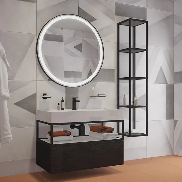 Зеркало Cezares Cadro 100x100 CZR-SPC-CADRO-1000-LED-TCH-WARM с подсветкой c подогревом фото 7