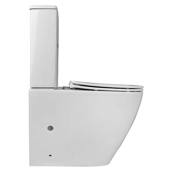 Унитаз-компакт Azario Levanto AZ-1228A-G напольный безободковый с сиденьем микролифт фото 11