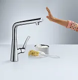 Смеситель Hansgrohe Metris Select M71 14847000 для кухонной мойки фото 3