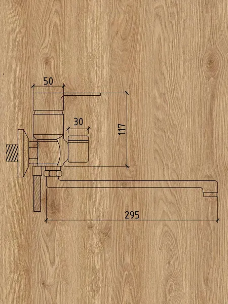 Смеситель для ванны с душем Watersense Amelia W00354 фото 3