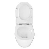Унитаз Azario Grado AZ-2141D-UQ1 приставной безободковый с сиденьем микролифт фото 5