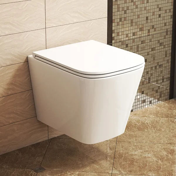 Унитаз OWL 1975 Vatter Ruta-H mini slim OWLT190403S подвесной безободковый с микролифтом фото 4