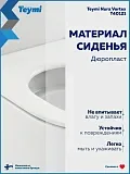 Унитаз-компакт Teymi Mandy Vortex W01855 напольный безободковый с микролифтом фото 3
