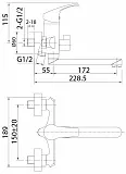 Смеситель Milardo Sterm STESB02M02 для ванны с душем фото 3