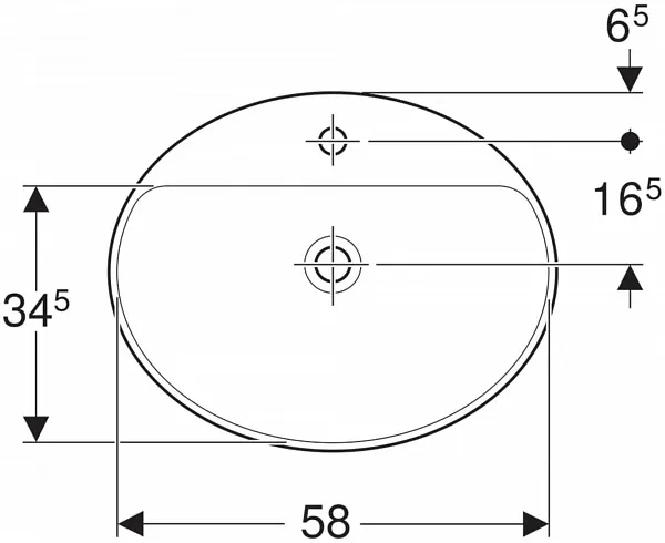 Раковина Geberit VariForm 60 см 500.726.01.2 фото 3