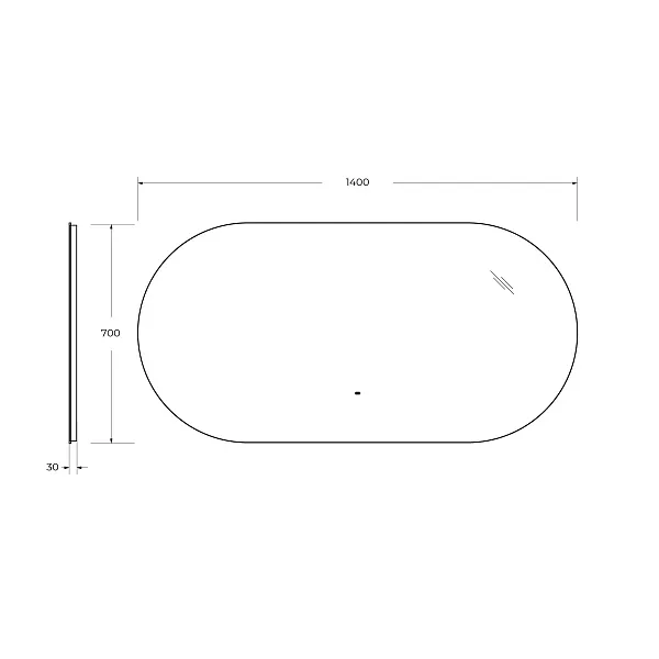 Зеркало Cezares Vague 140x70 CZR-SPC-VAGUE-1400-700-MOV с подсветкой фото 8