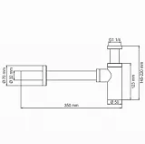 Сифон WasserKRAFT A093 для раковины фото 3