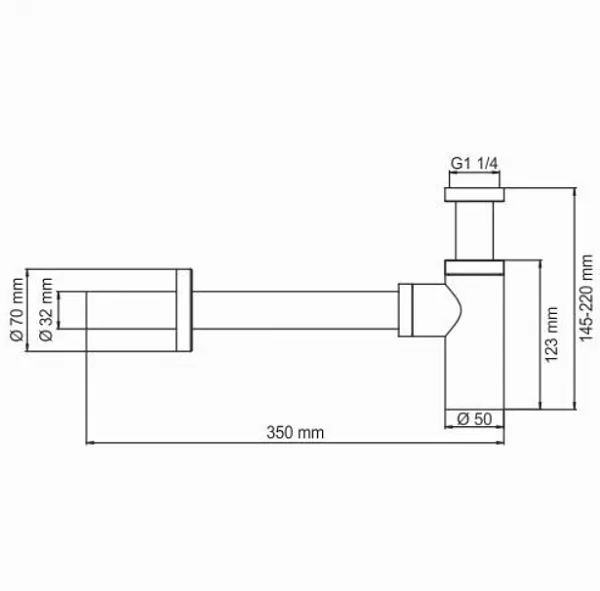 Сифон WasserKRAFT A093 для раковины фото 3