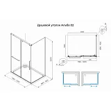 Душевой уголок Terminus Альба 2ES90х120B фото 3