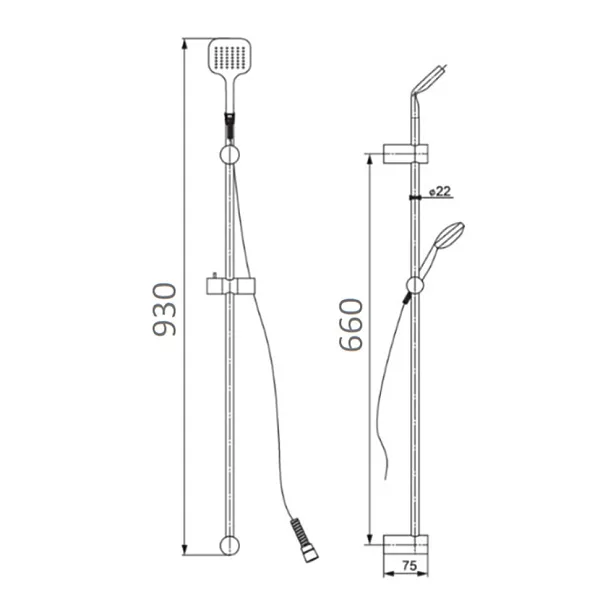 Душевой гарнитур PAINI Pescara PSCR121 фото 6