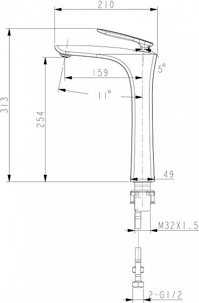 Смеситель Lemark Bellario LM6809C для раковины-чаши фото 2