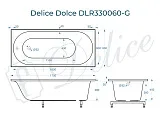 Ванна из искусственного камня Delice Dolce DLR330060-G фото 2