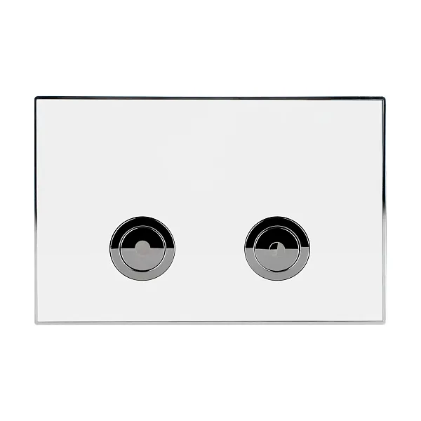 Клавиша смыва Point Венера PN44071WC двухцветная:белый, хром фото 1