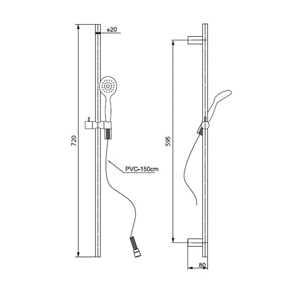 Душевой комплект PAINI Garda 76CRSET4 фото 6