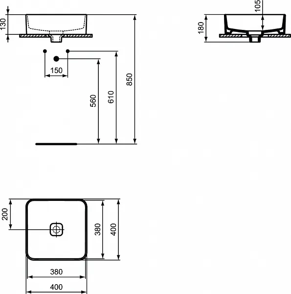 Раковина Ideal Standard Strada II 40 см T296201 фото 4
