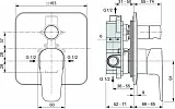 Смеситель Ideal Standard Esla A6947AA для ванны с душем с внутренней частью фото 2