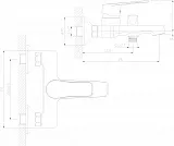 Смеситель Decoroom DR39 DR39036 для ванны с душем фото 2