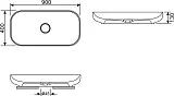 Раковина Wellsee Croquis 90 см 150310000 фото 6