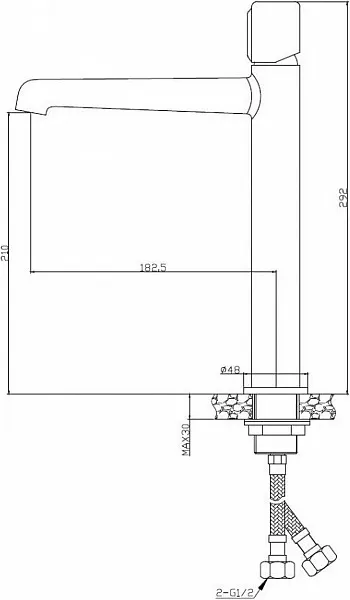 Смеситель BelBagno Uno UNO-LMC-CRM для раковины-чаши фото 2