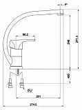 Смеситель Timo Nordic 0156U Black для кухонной мойки фото 2