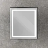 Зеркало BelBagno Kraft 70x80 SPC-KRAFT-700-800-SENS-NERO с подсветкой фото 2