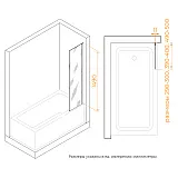 Шторка в ванну RGW Screens 351105630-11 фото 3