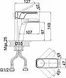 Смеситель D&K Berlin Technische DA1432815 для раковины фото 2