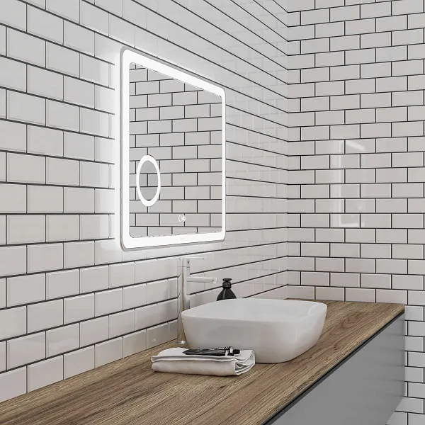 Зеркало Grossman Leo 100x80 1610080 с подсветкой фото 3