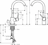 Смеситель Hansgrohe Talis M52 14875000 для кухонной мойки фото 2
