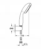 Душевая лейка Grohe Tempesta 2780310E фото 2