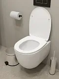 Унитаз подвесной Teymi Amelia Vortex W00157 подвесной безободковый с микролифтом фото 5