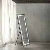 Зеркало BelBagno Kraft 55x169,5 SPC-KRAFT-555-1700-TCH-PIA-NERO с подсветкой фото 8