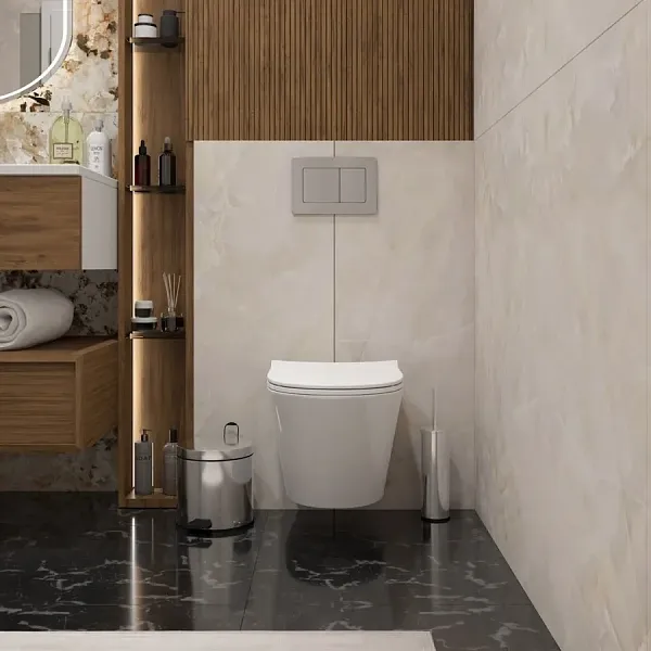 Унитаз подвесной Teymi Rita Pro W00123 подвесной безободковый с микролифтом фото 3