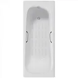 Ванна чугунная Delice Continental 170x70 DLR230613R-AS с отверстиями под ручки и антискользящим покрытием фото 1