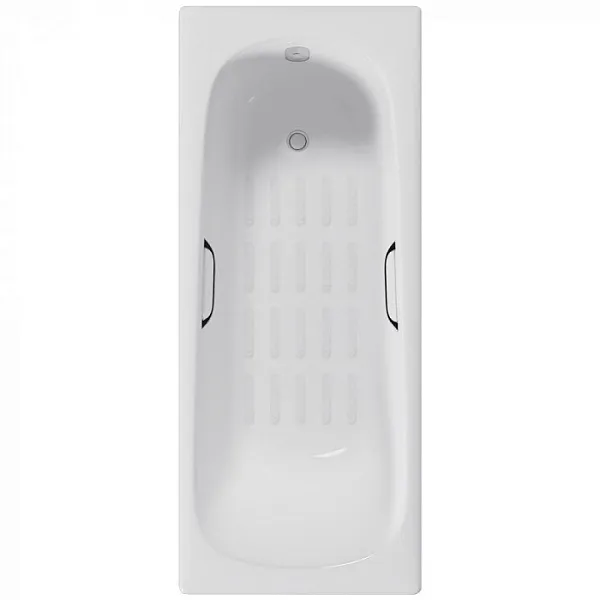 Ванна чугунная Delice Continental 170x70 DLR230613R-AS с отверстиями под ручки и антискользящим покрытием фото 1