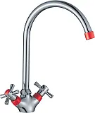 Смеситель Decoroom DR46 DR46028-Red для кухонной мойки фото 1
