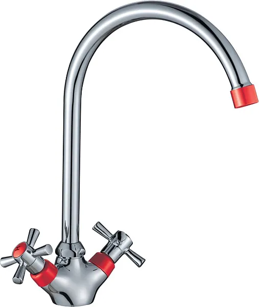 Смеситель Decoroom DR46 DR46028-Red для кухонной мойки фото 1